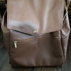 Brown Leather Backpack